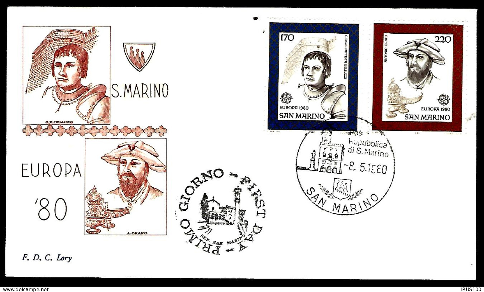 FDC EUROPA 1980 -  - Lettres & Documents