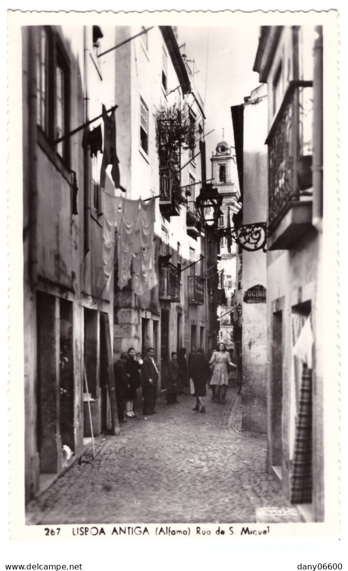 LISBOA ANTIGA - (Alfama) Ruo De S. Miguel (carte Photo Animée) - Lisboa