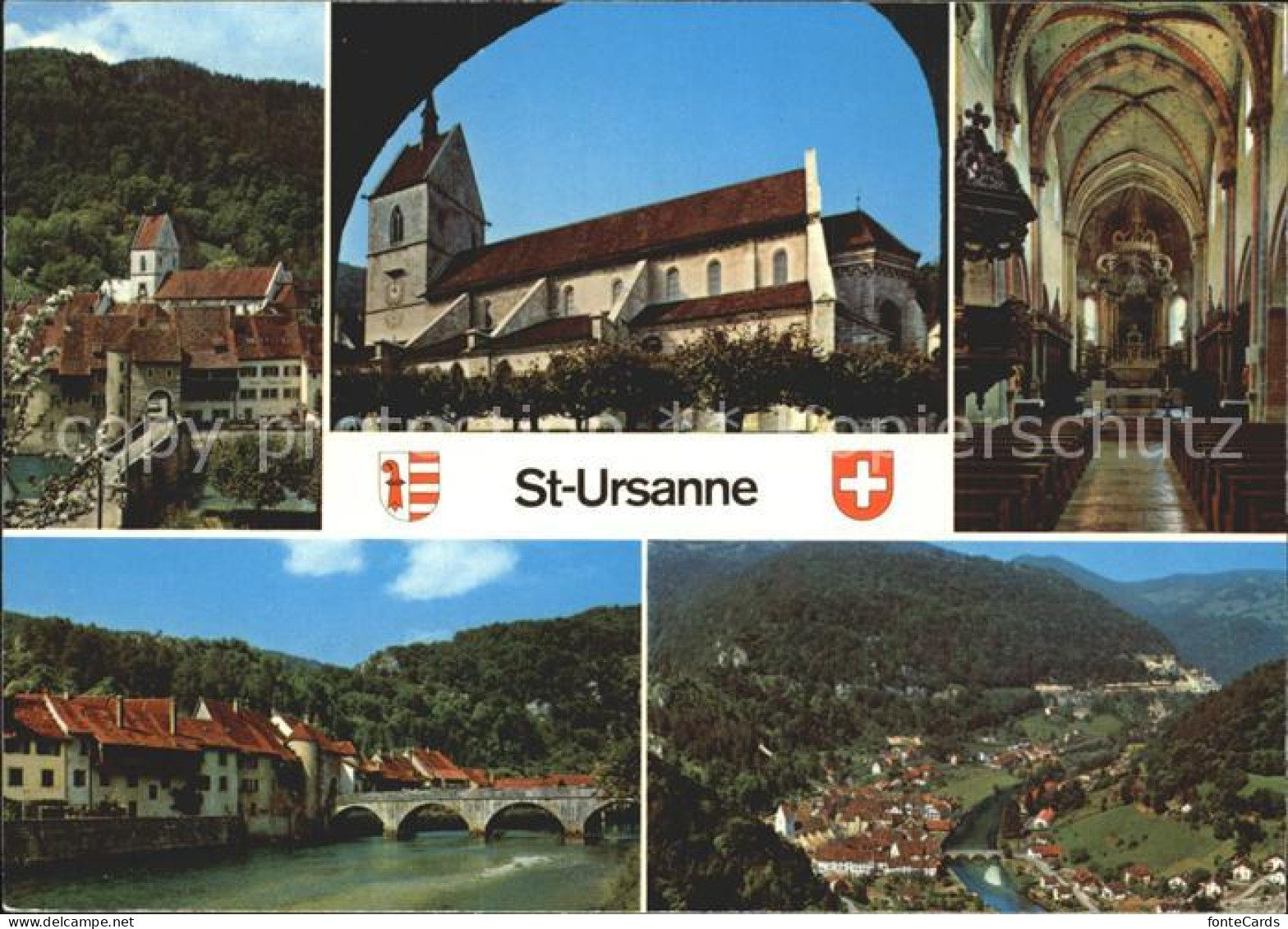 12368735 St Ursanne Eglise Inneres Pont  St Ursanne - Sonstige & Ohne Zuordnung