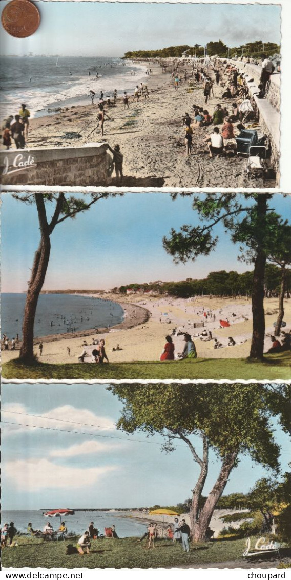 44 - 3 Cartes Postales Semi Modernes De SAINT BREVIN LES PINS     La Plage Animée - Saint-Brevin-les-Pins