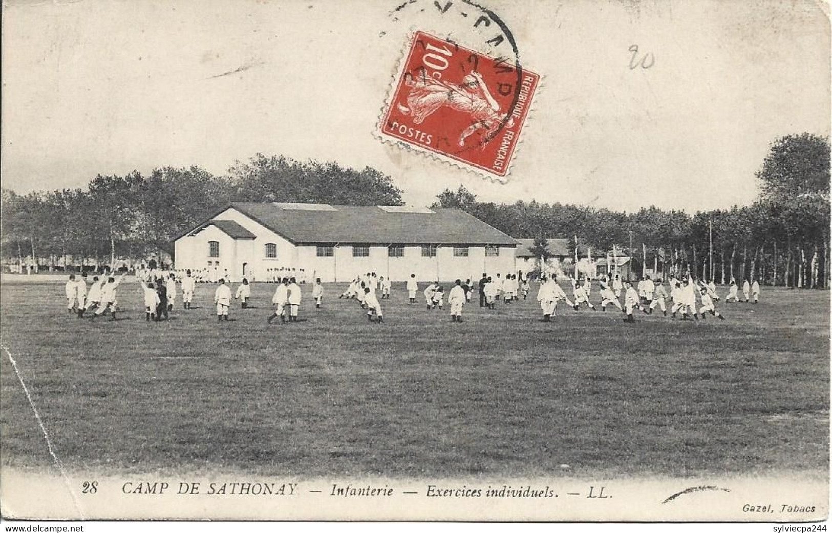CPA 69 - CAMP DE SATHONAY - INFANTERIE EXERCICES INDIVIDUELS - Other & Unclassified