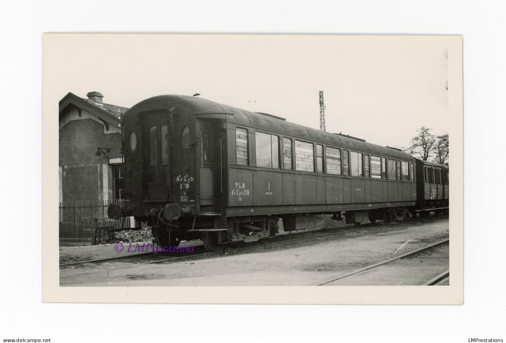 Photo Voiture PLM A2c2L3yfi 179 Lits Salon Couchettes 1ère Classe France Train Gare Wagon Paris Lyon Méditerranée - Trains