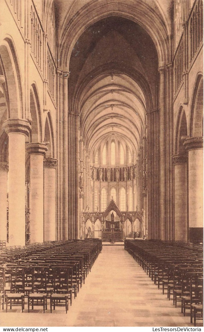 BELGIQUE - Ypres - Nef Centrale De La Cathédrale Saint Martin - Carte Postale Ancienne - Ieper