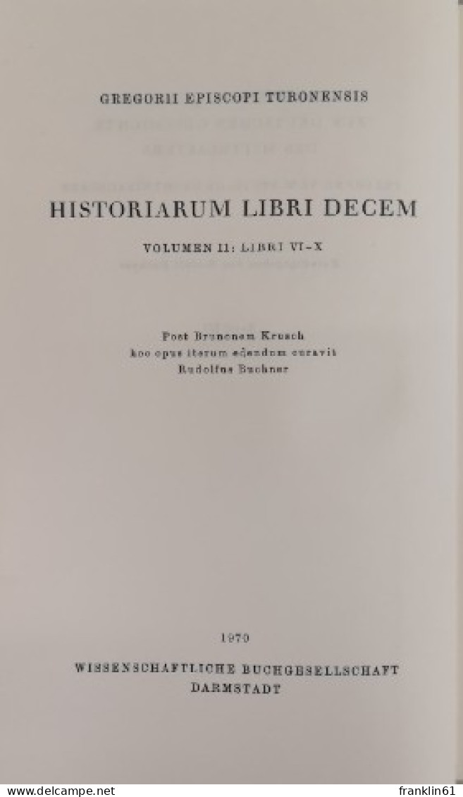Zehn Bücher Geschichten. Zweiter Band: Buch 6-10. - 4. 1789-1914