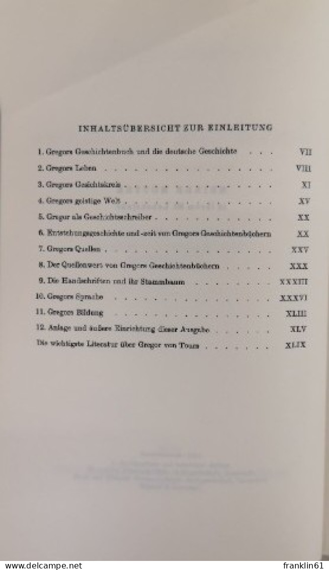 Zehn Bücher Geschichten. Erster Band: Buch 1-5.