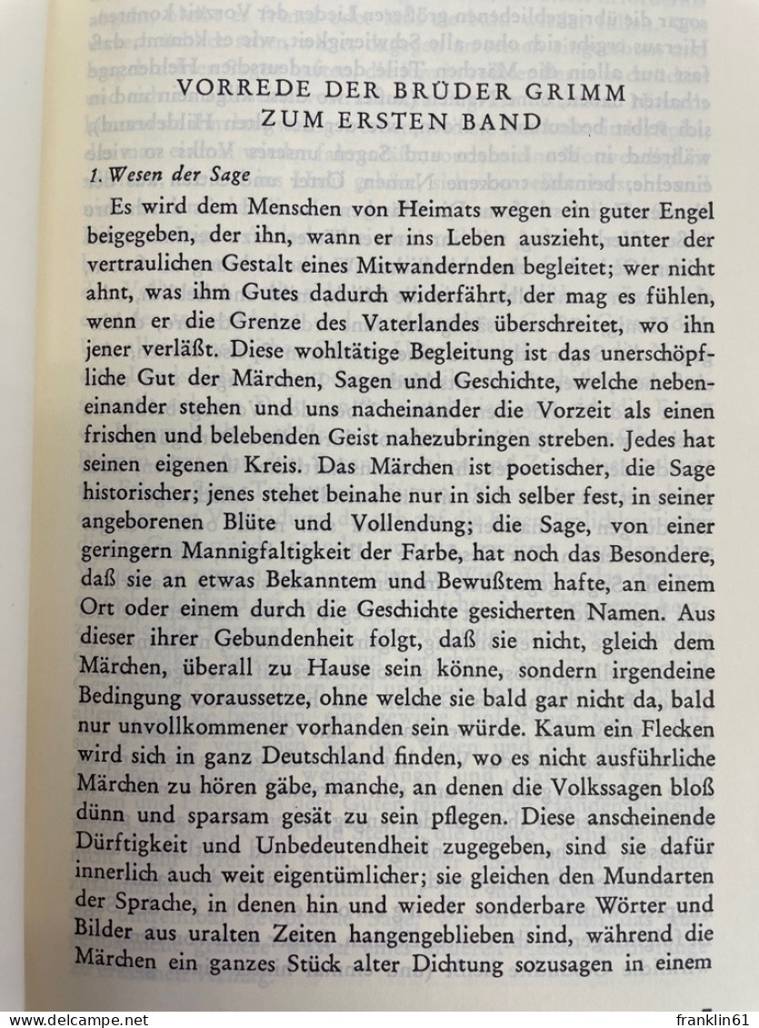 Deutsche Sagen : 2 Bände In 1 Band. - Märchen & Sagen
