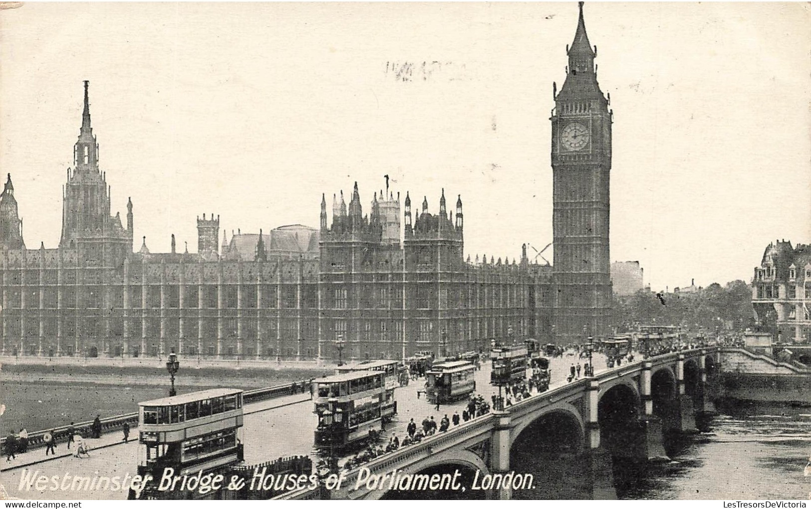 ROYAUME-UNI - Angleterre - London - Westminster Bridge & Houses Of Parliament - Carte Postale Ancienne - Houses Of Parliament