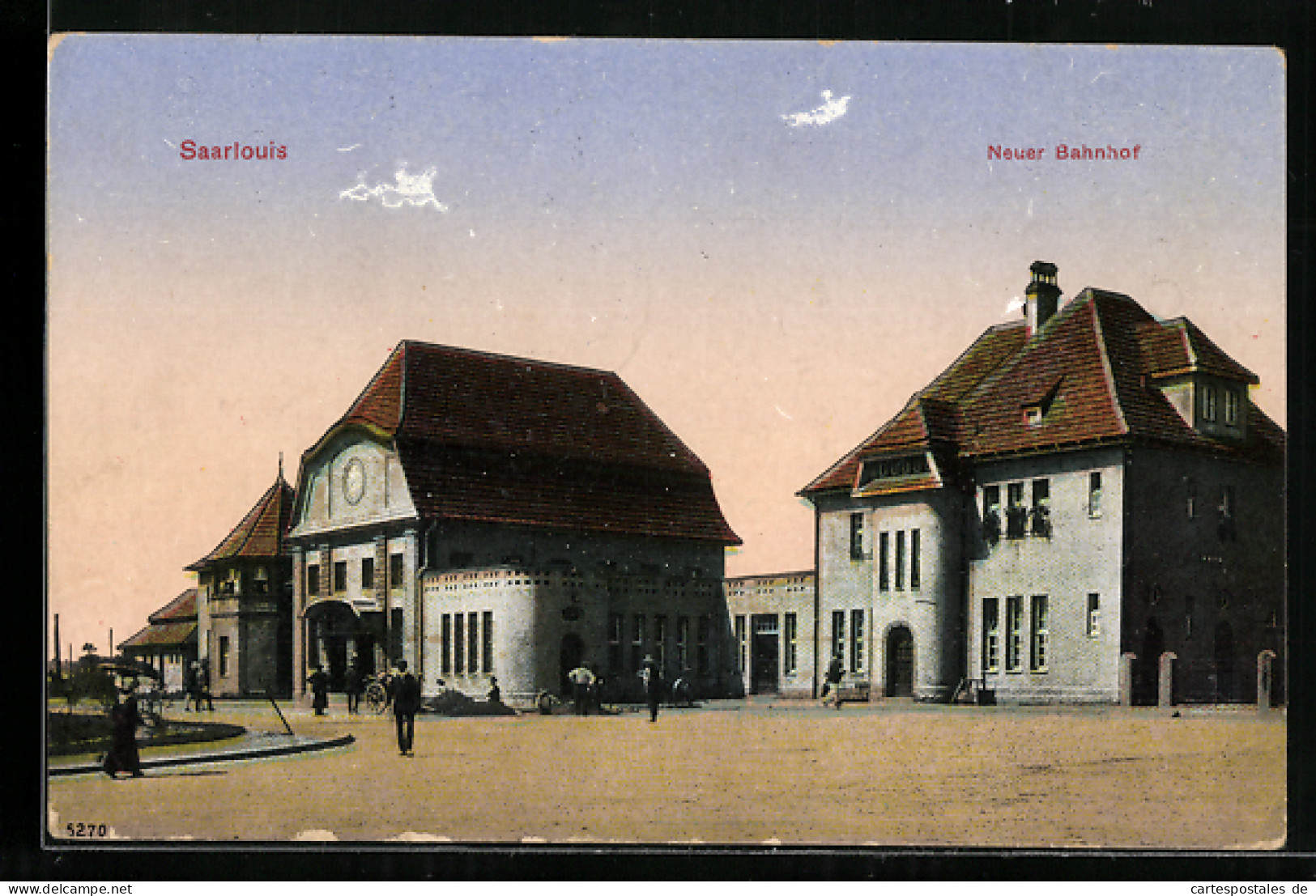 AK Saarlouis, Neuer Bahnhof  - Kreis Saarlouis