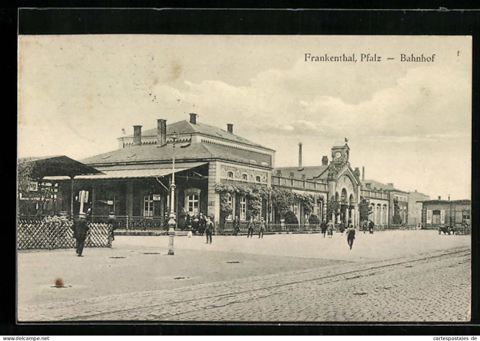 AK Frankenthal / Pfalz, Partie Am Bahnhof  - Frankenthal
