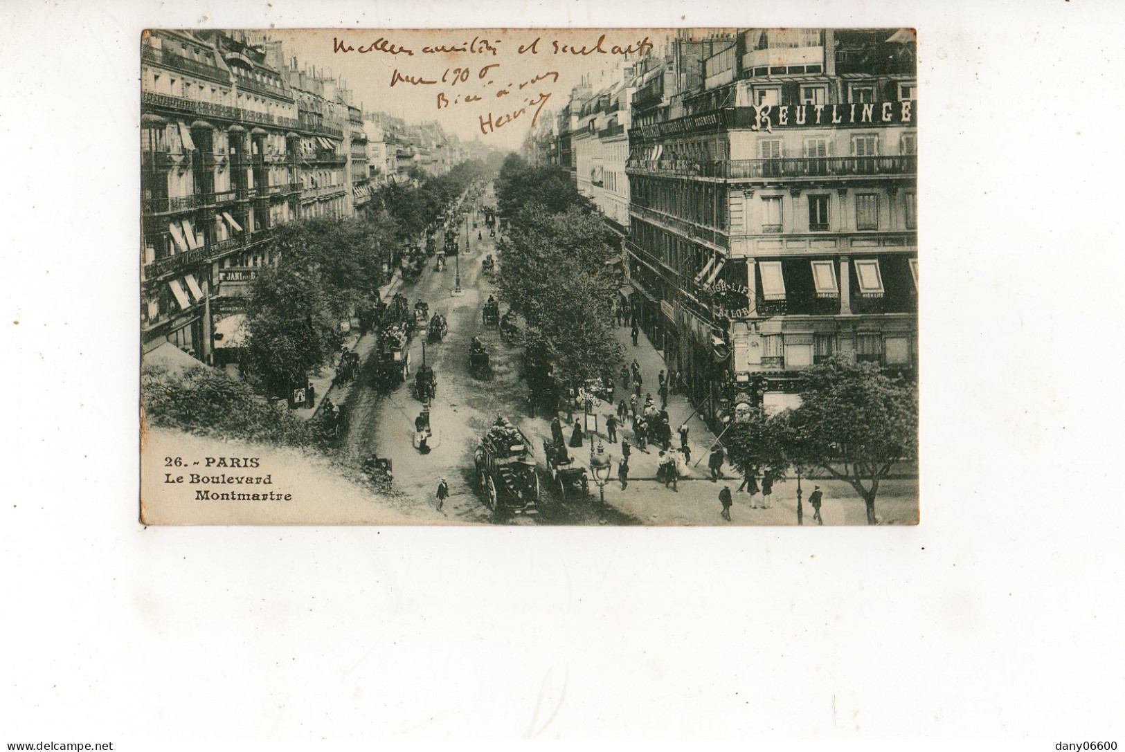 PARIS - Le Boulevard Montmartre  (carte Animée) - District 18