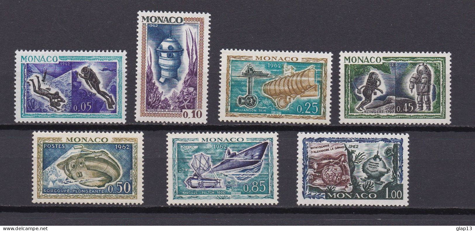 MONACO 1962 TIMBRE N°591/97 NEUF** EXPOSITION - Unused Stamps