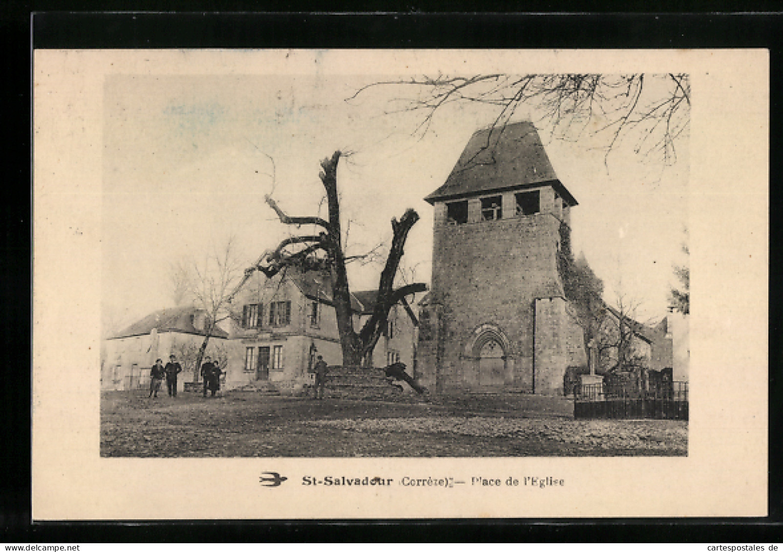 CPA St-Salvadour, Place De L`Eglise  - Otros & Sin Clasificación