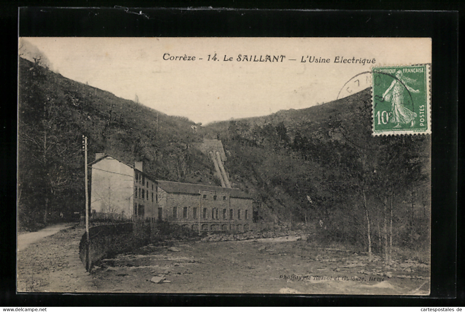 CPA Saillant, L`Usine Electrique  - Other & Unclassified