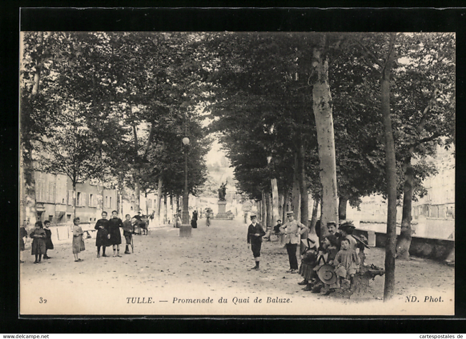 CPA Tulle, Promenade Du Quai De Baluze  - Tulle