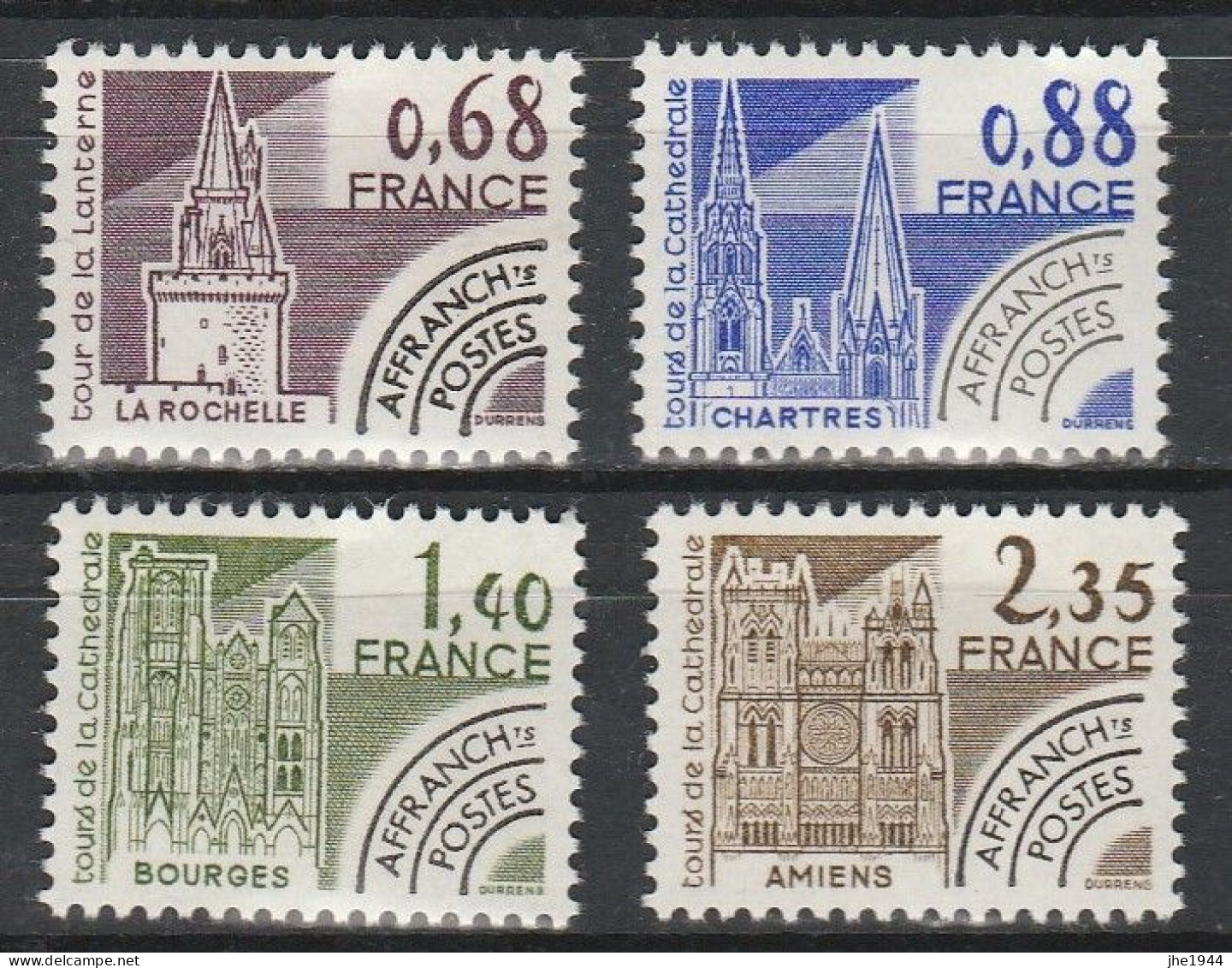 France Préoblitéré N° 162 à 177 ** Monuments Historiques Série 16 Valeurs - 1964-1988