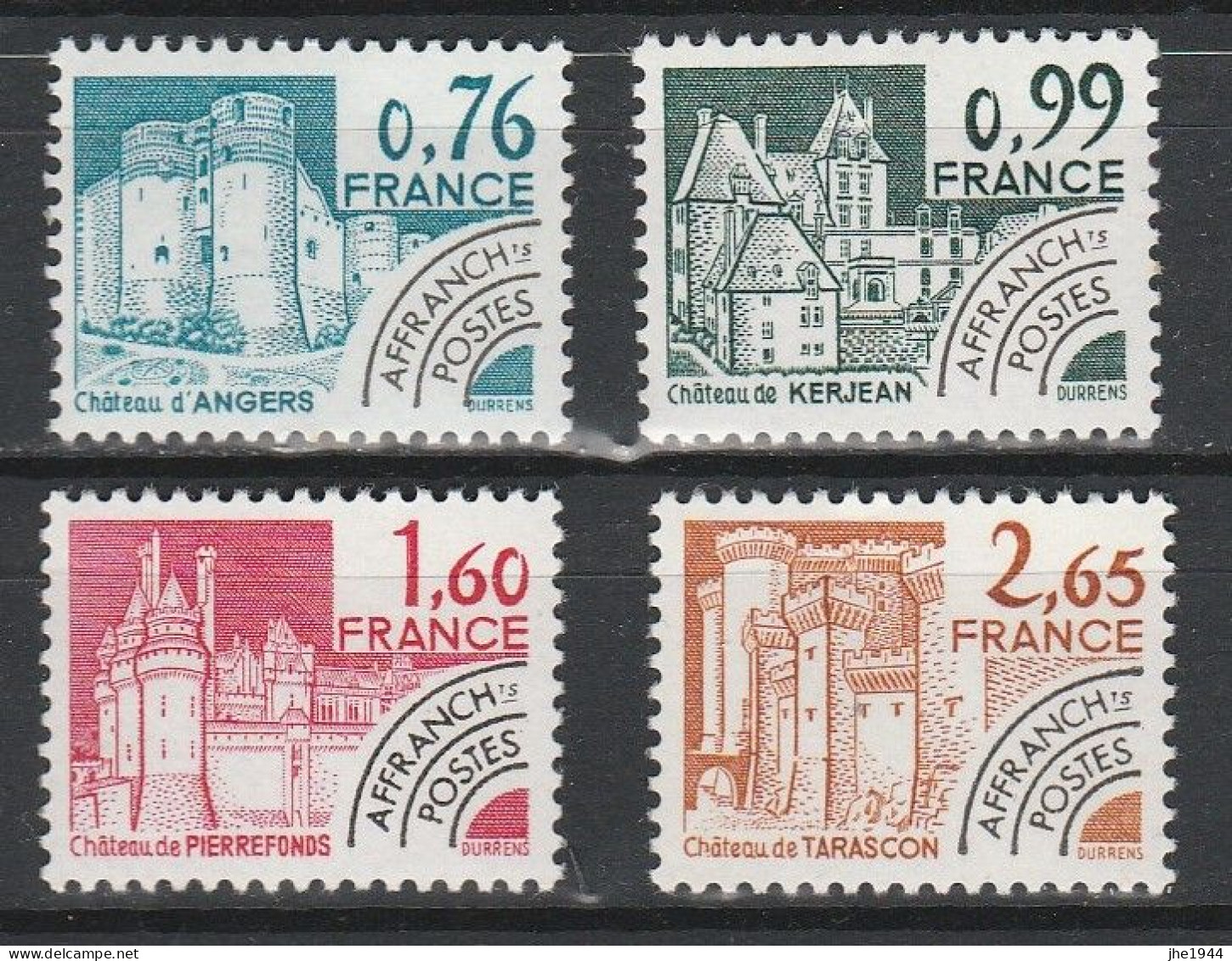 France Préoblitéré N° 162 à 177 ** Monuments Historiques Série 16 Valeurs - 1964-1988