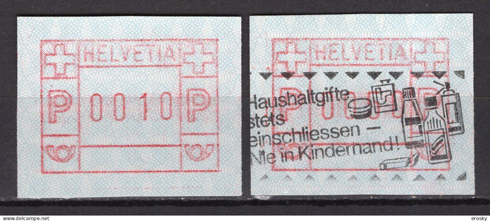 T3531 - SUISSE SWITZERLAND Distributeurs Yv N°7 **/° - Automatic Stamps