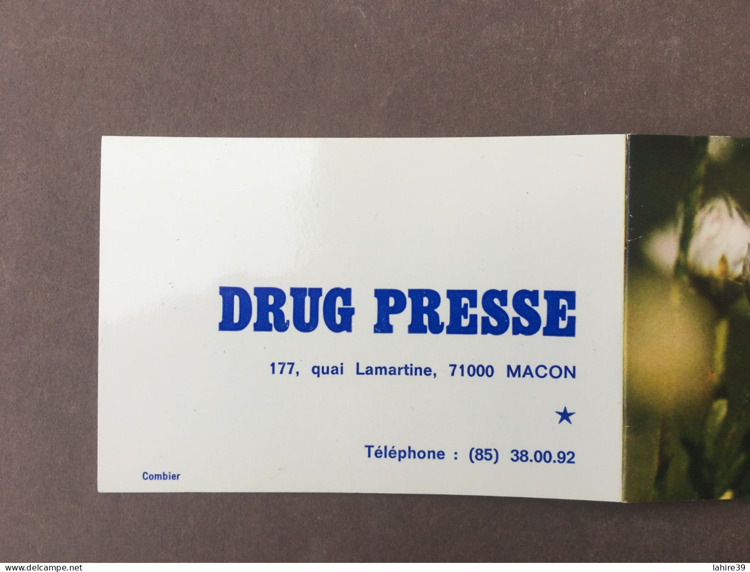 Petit Calendrier / Drug Presse / Commerce / 1981 / Macon / 71 - Kleinformat : 1981-90