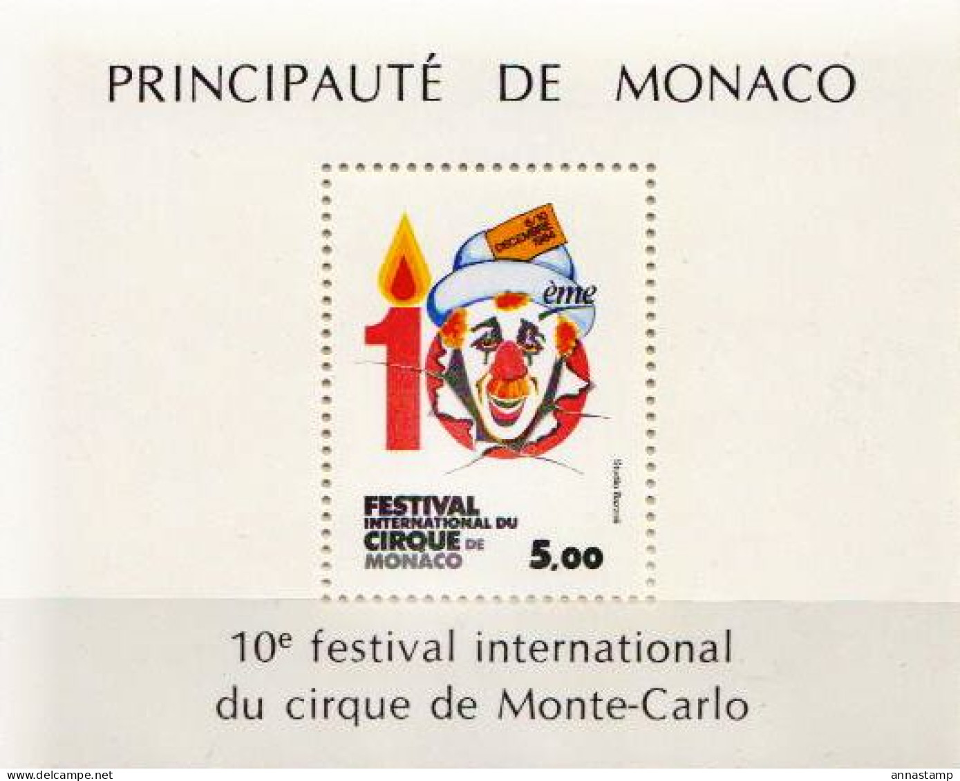 Monaco MNH SS - Circo