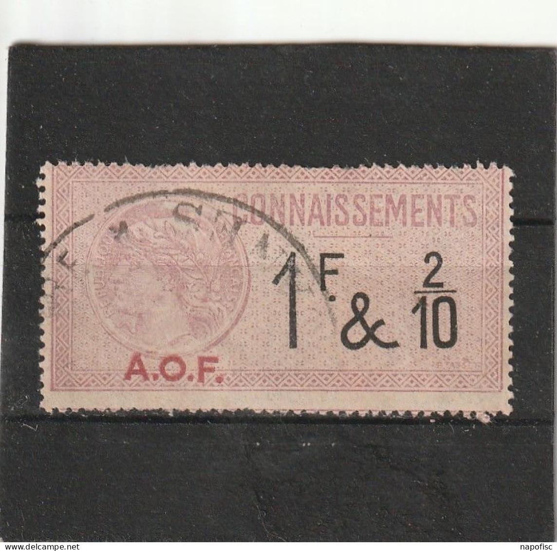A.O.F Connaissements  1Franc & 2/10 - Used Stamps