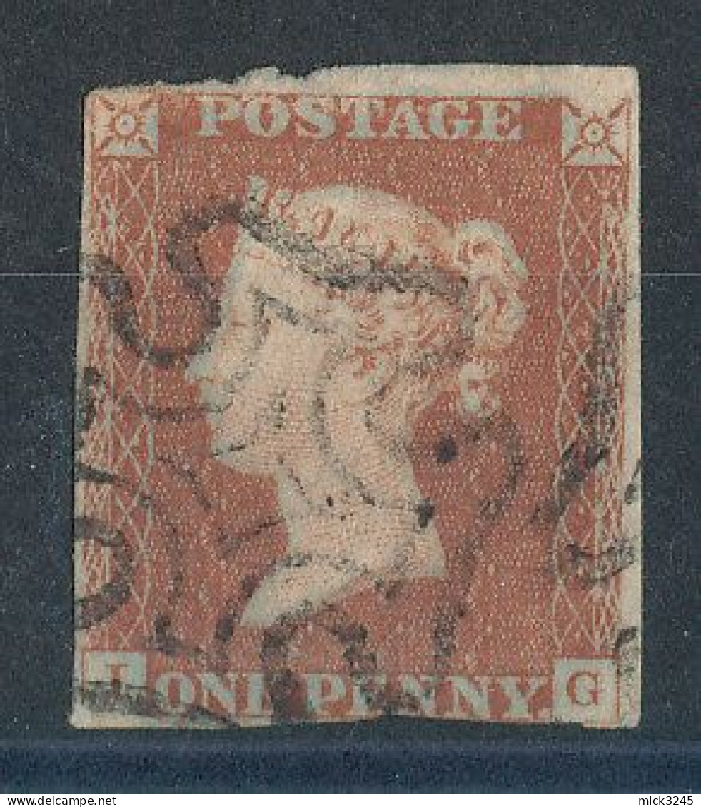 GB   N°3a Victoria 1p Rouge De 1841 - Tête D'Ivoire - Oblitérés