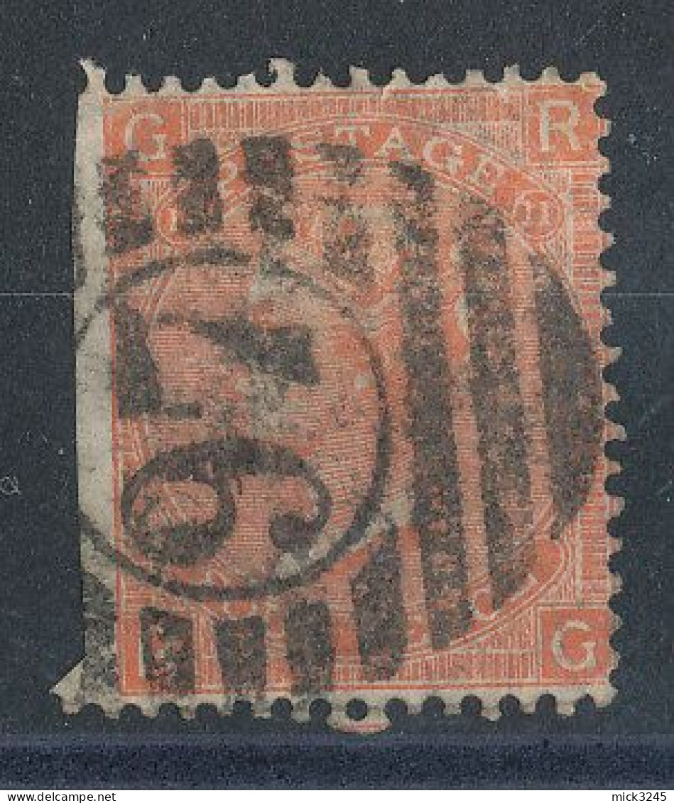 GB  N°32 Victoria 4p Rouge-orange De 1865 Planche 11 - Used Stamps