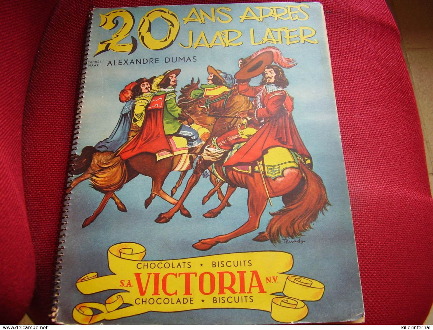 Album Chromos Images Vignettes Chocolat Victoria  *** 20  Ans  Après  *** Alexandre Dumas - Albums & Katalogus