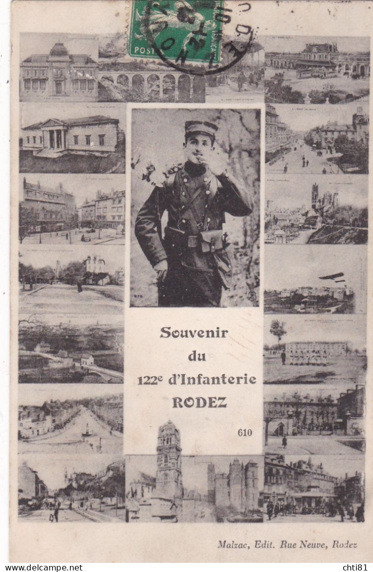 DEP12/005........RODEZ ...SOUVENIR DU 122EME INFANTERIE - Other & Unclassified