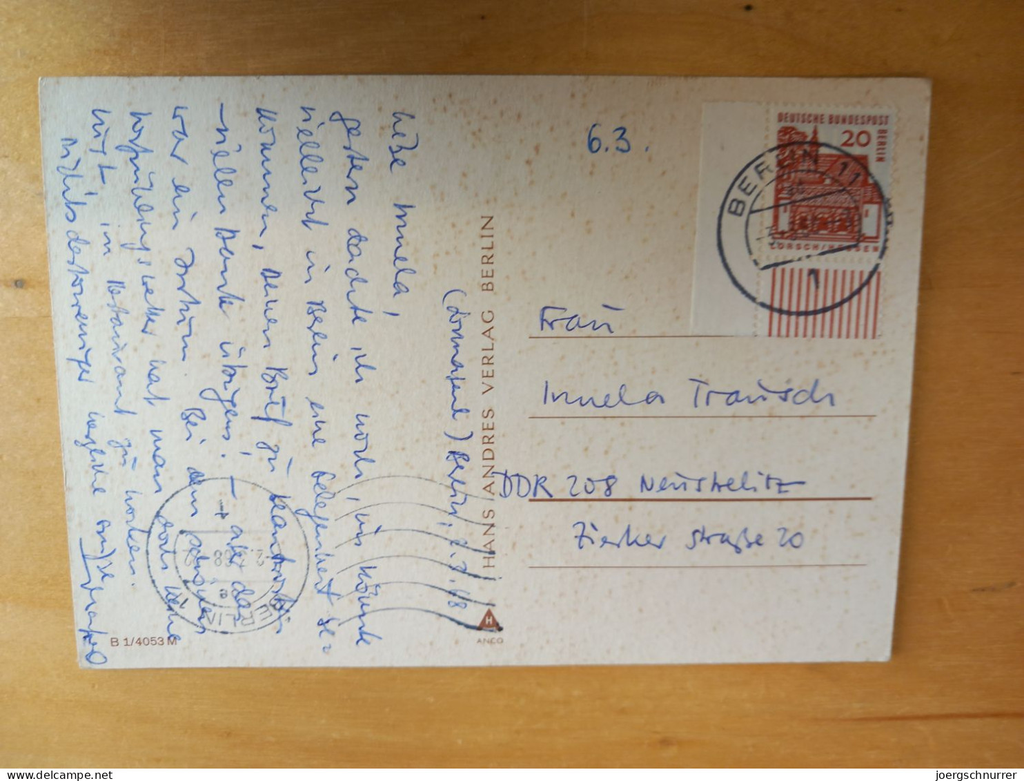 Berlin - Havel - Eckrand - Briefmarke - 1968 - Other & Unclassified