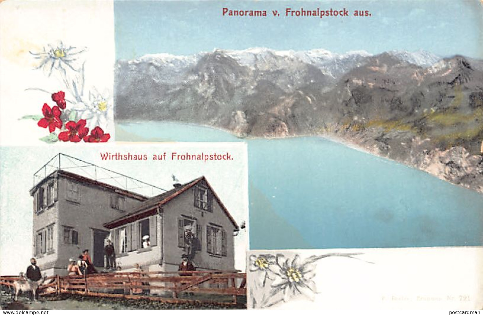 FROHNALPSTOCK (SZ) Panorama - Wirthshaus - Verlag F. Beeler 721 - Other & Unclassified