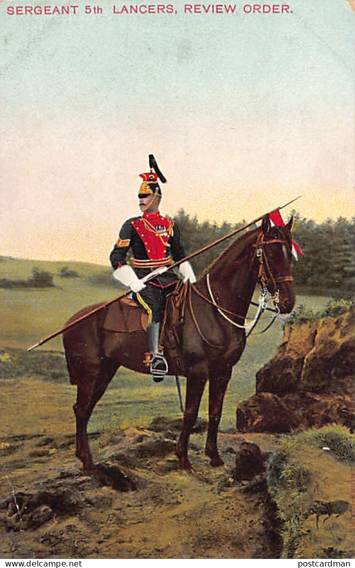 British Army - Sergeant 5th Lancers, Review Order - Publ. E.F.A. Military Series 104 - Other & Unclassified