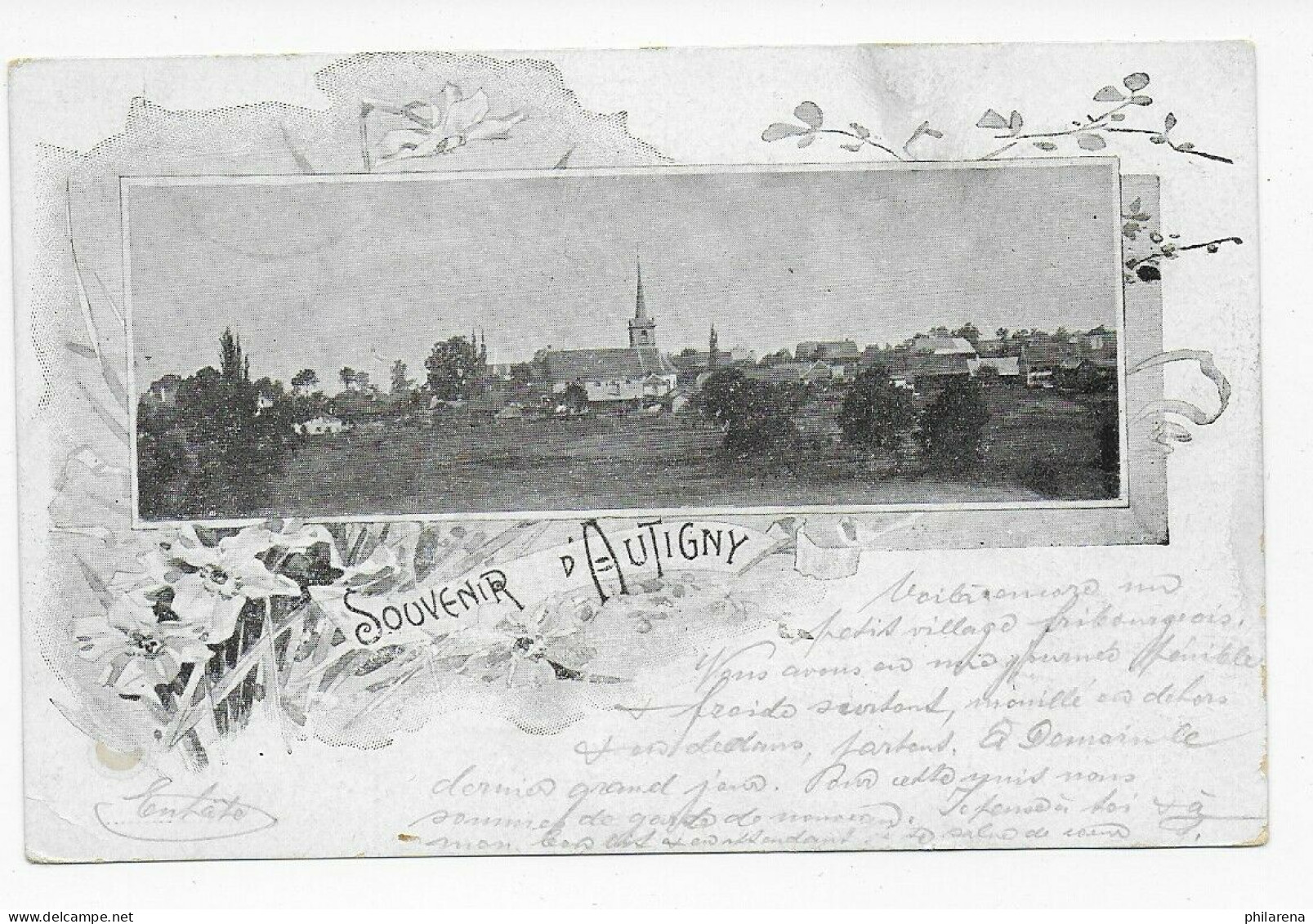 Feldpost Ansichtskarte Autigny Nach Chaux Of Fonds, 1903 - Other & Unclassified