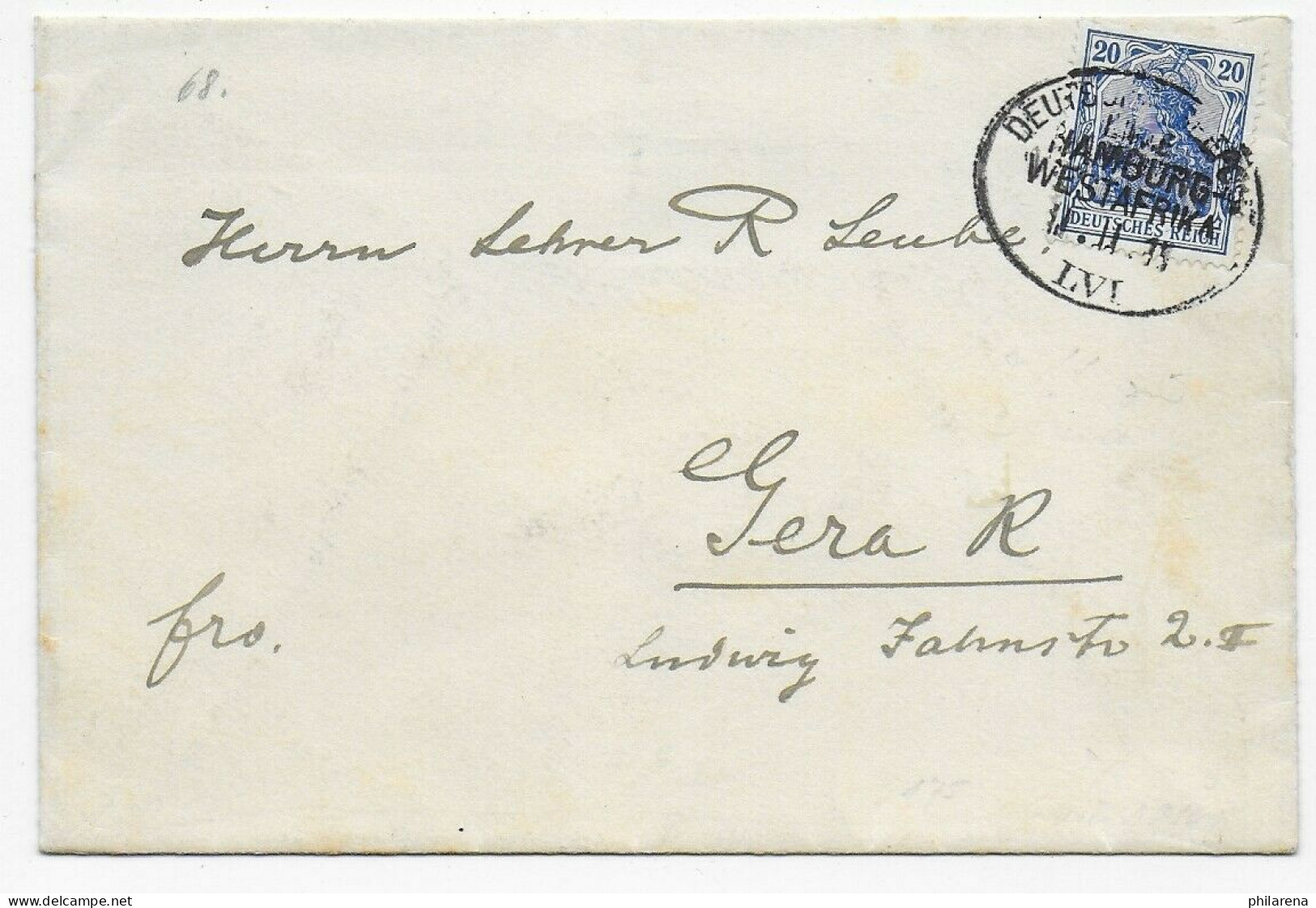 Brief: Mit Stempel Hamburg - Westafrika: Deutsche Schiffspost 1915 - Deutsch-Südwestafrika