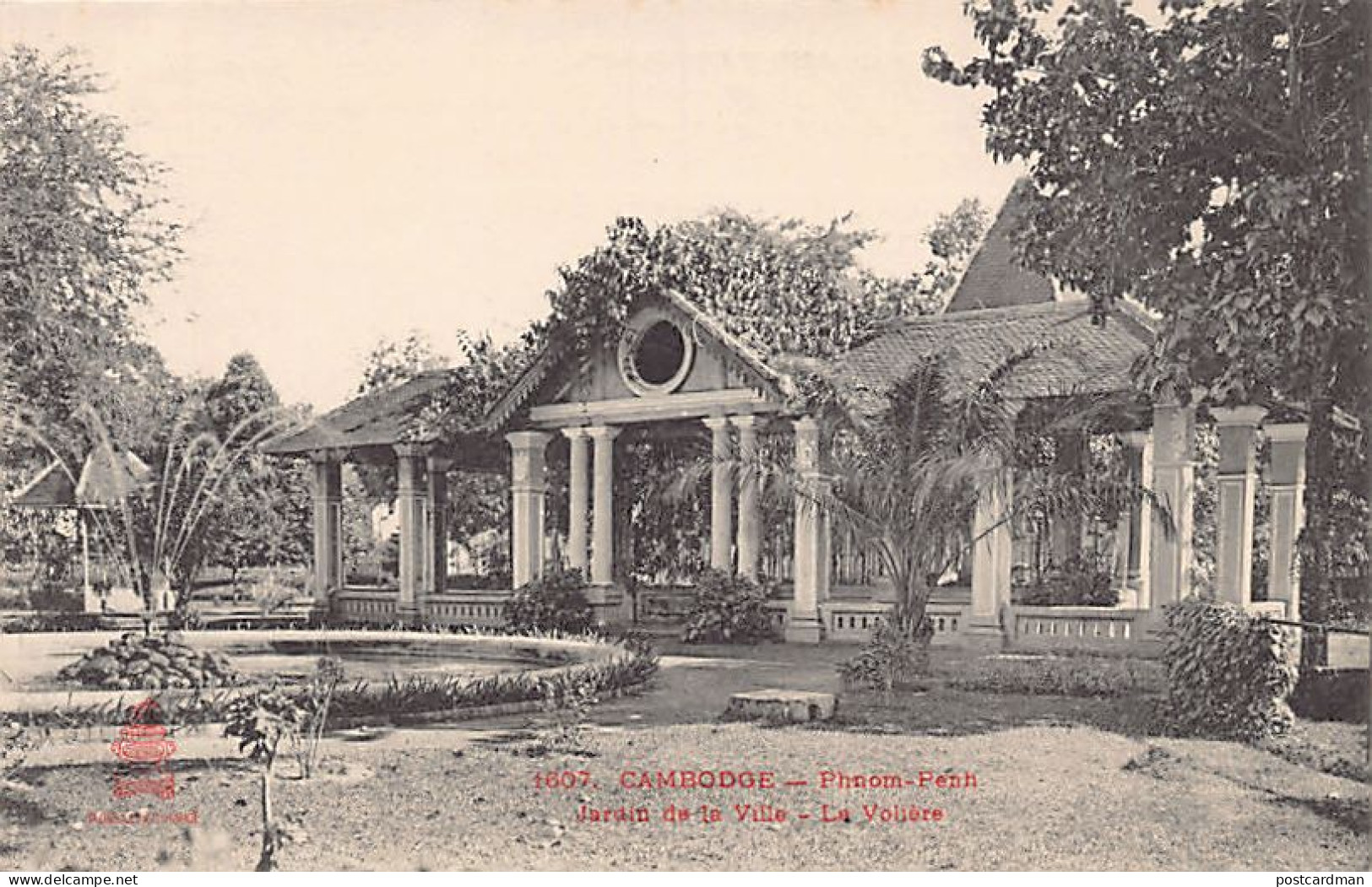 Cambodge - PHNOM PENH - Jardin De La Ville - La Volière - Ed. P. Dieulefils 1607 - Kambodscha