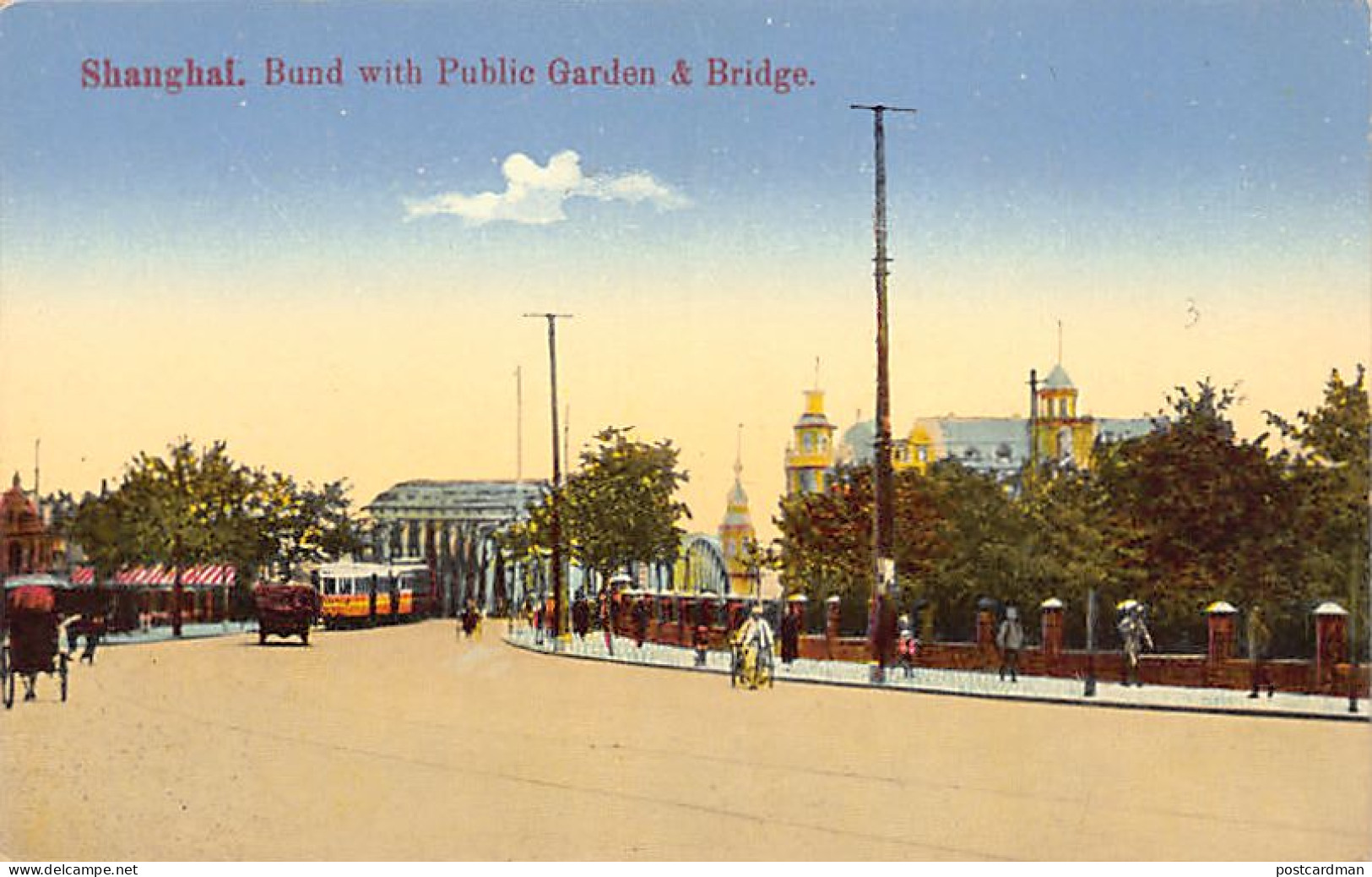 China - SHANGHAI - Bund With Public Garden And Bridge - Publ. Young Photo Co. - The Universal Postcard & Picture Co. 326 - China