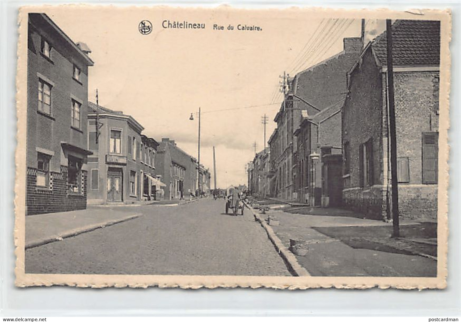 Belgique - CHÂTELINEAU (Hainaut) Rue Du Calvaire - Autres & Non Classés