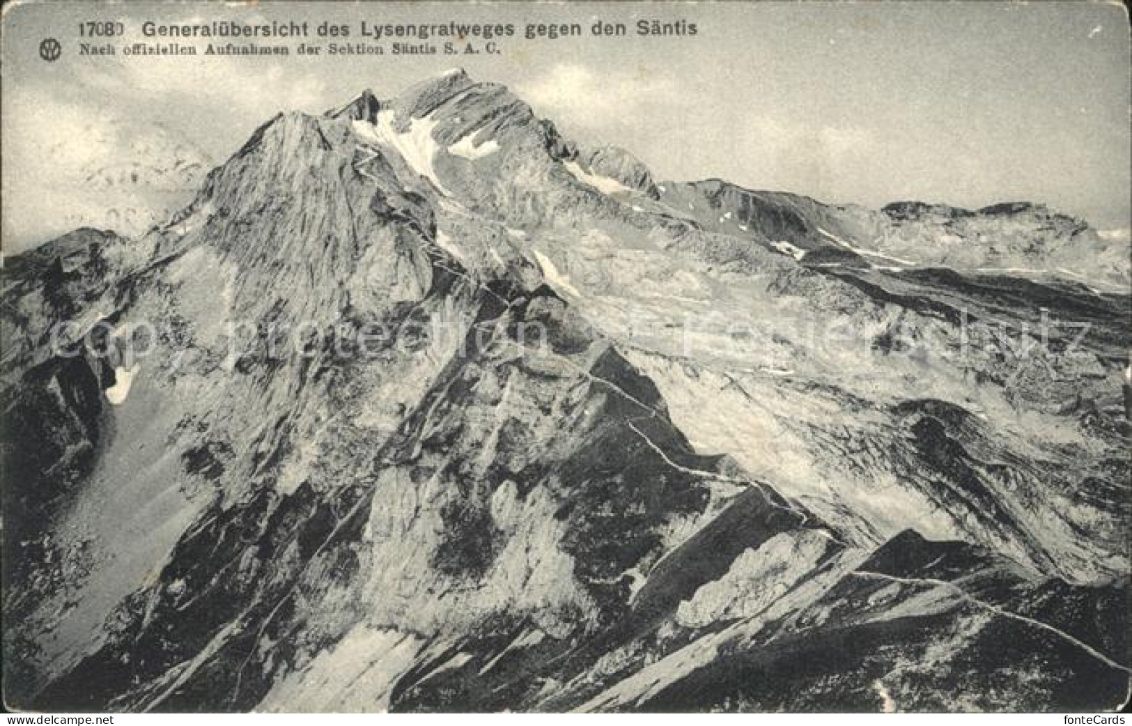 12322075 Saentis AR Generaluebersicht Des Lysengratweges Saentis AR - Other & Unclassified