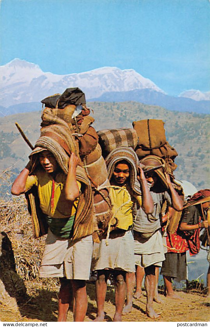 Nepal - Annapurna Range - Porters - Népal