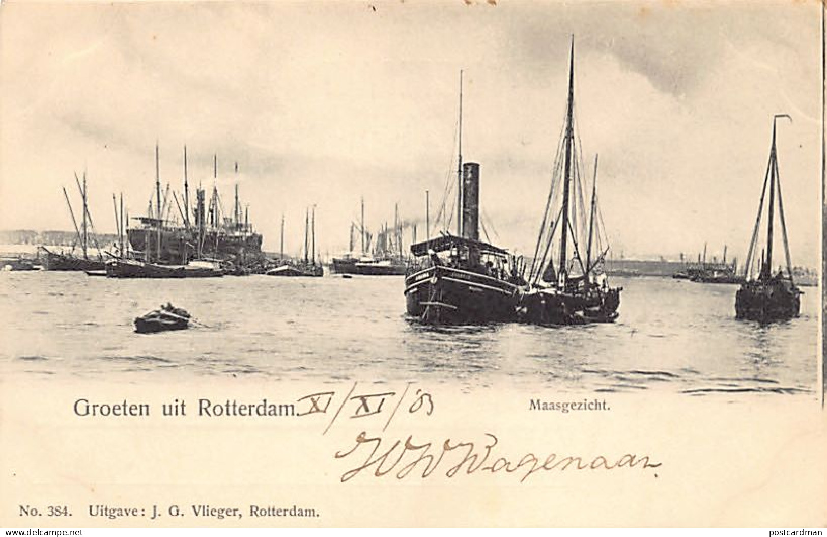 ROTTERDAM (ZH) Maasgezicht - Uitg. J.G. Vlieger 384 - Rotterdam