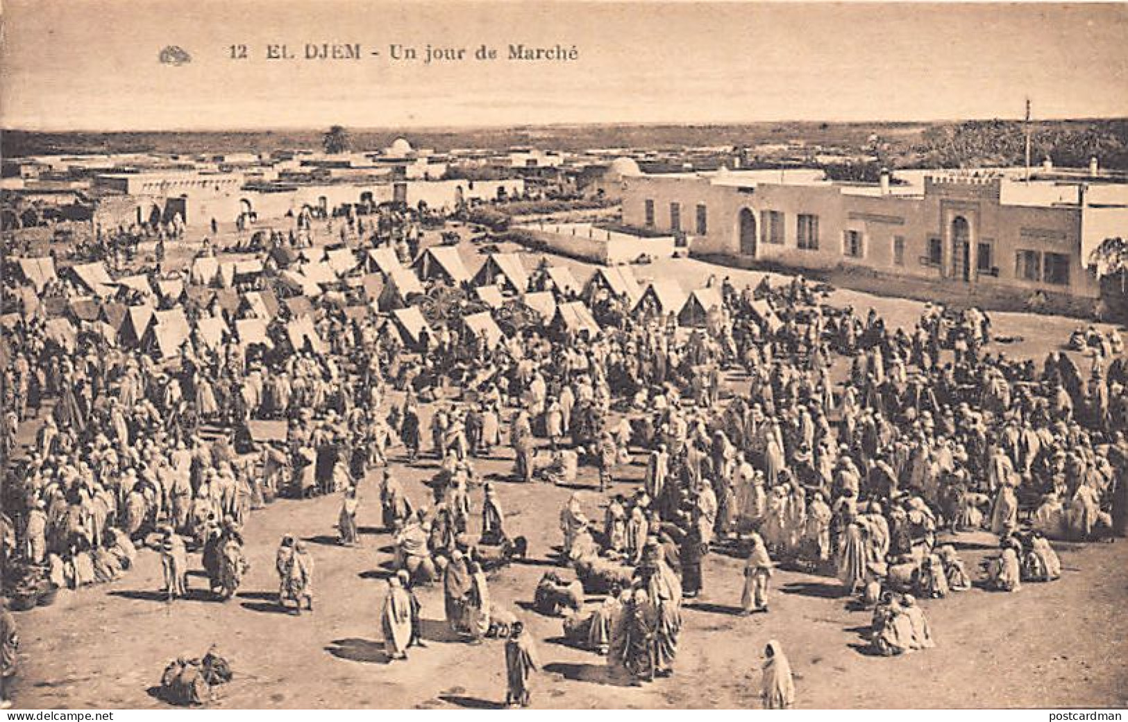 Tunisie - EL DJEM - Un Jour De Marché - Ed. CAP 12 - Tunisie