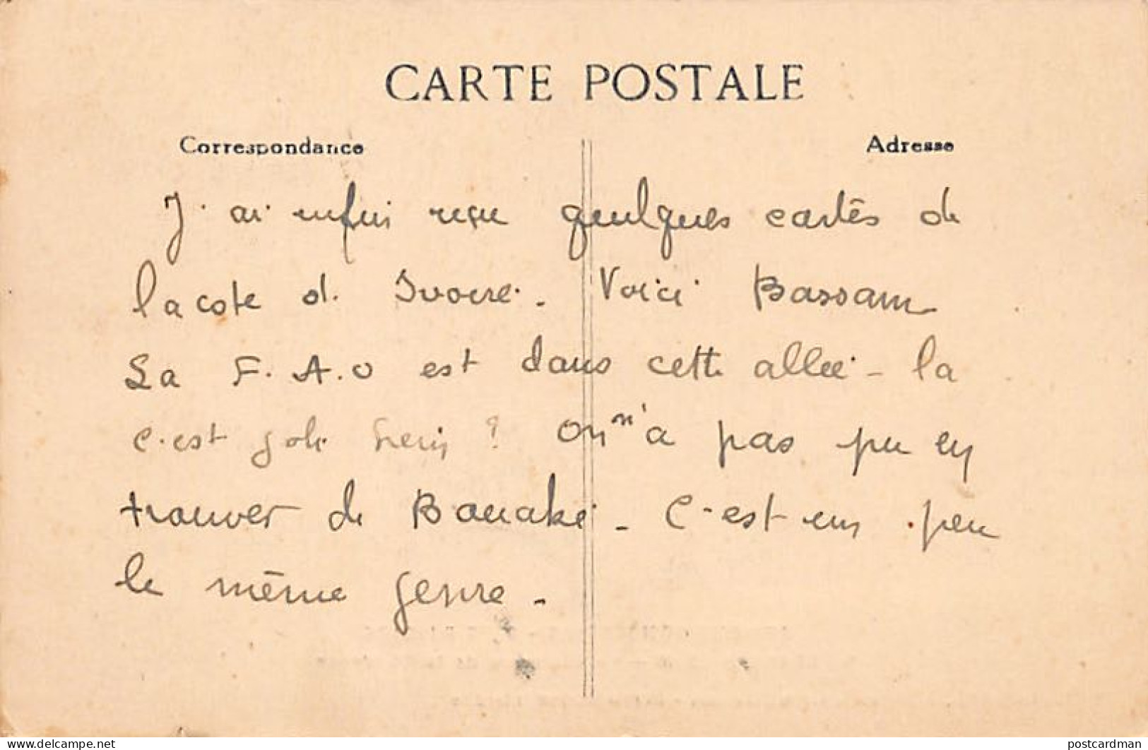 Côte D'Ivoire - GRAND BASSAM - Le Boulevard De La Résidence - Ed. L. Métayer 9 - Ivory Coast