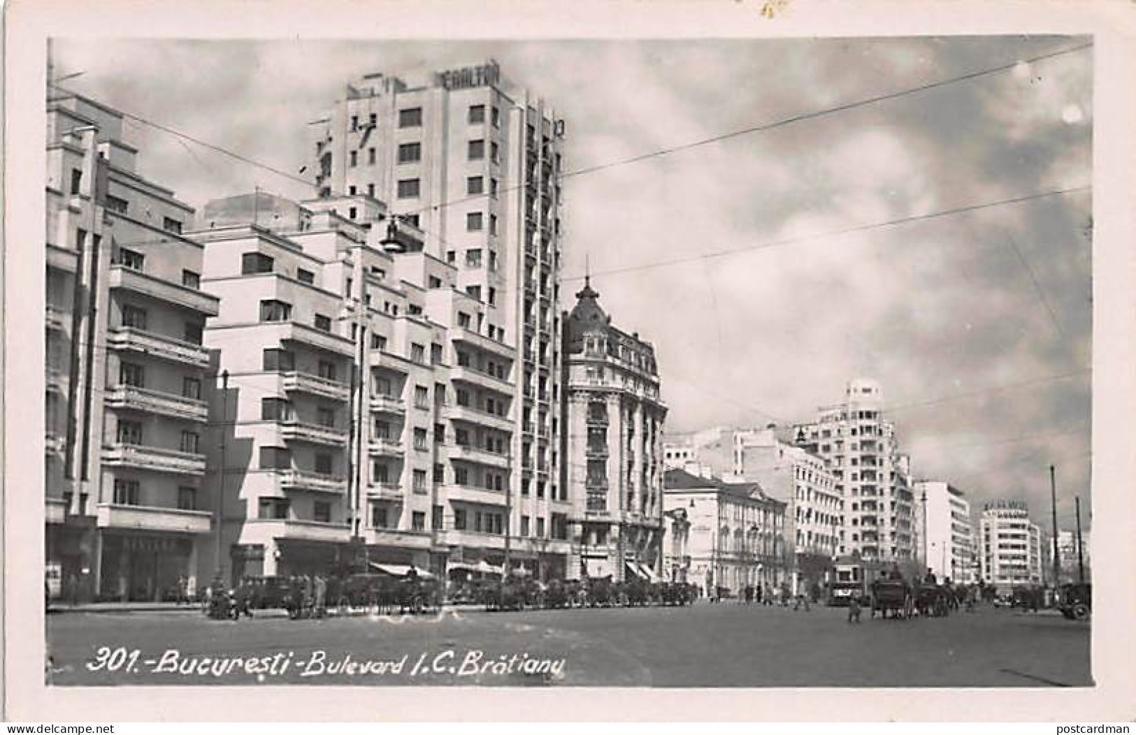 BUCURESTI Bucharest - Bulevardul I. C. Bratianu - REAL PHOTO - Roemenië