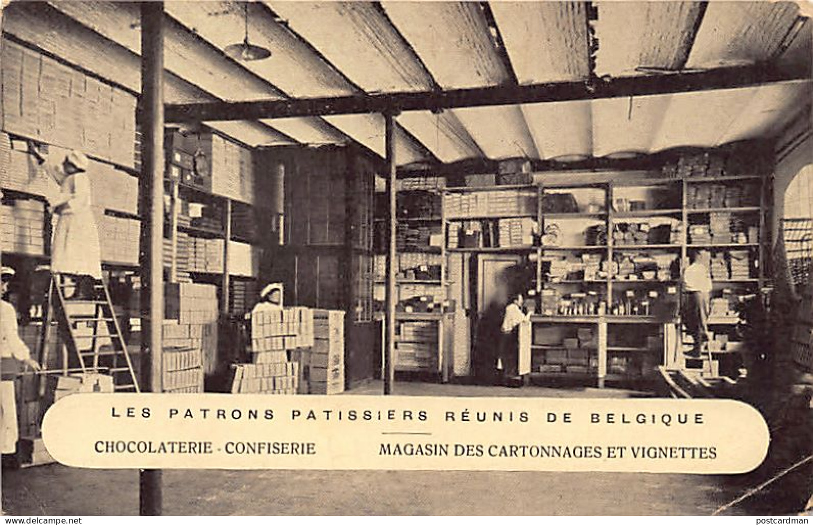 MOLENBEEK SAINT JEAN (Brux. Cap.) Chocolaterie Les Patrons Patissiers Réunis De Belgique - Rue Delaunoy 64 - Magasin Des - Molenbeek-St-Jean - St-Jans-Molenbeek