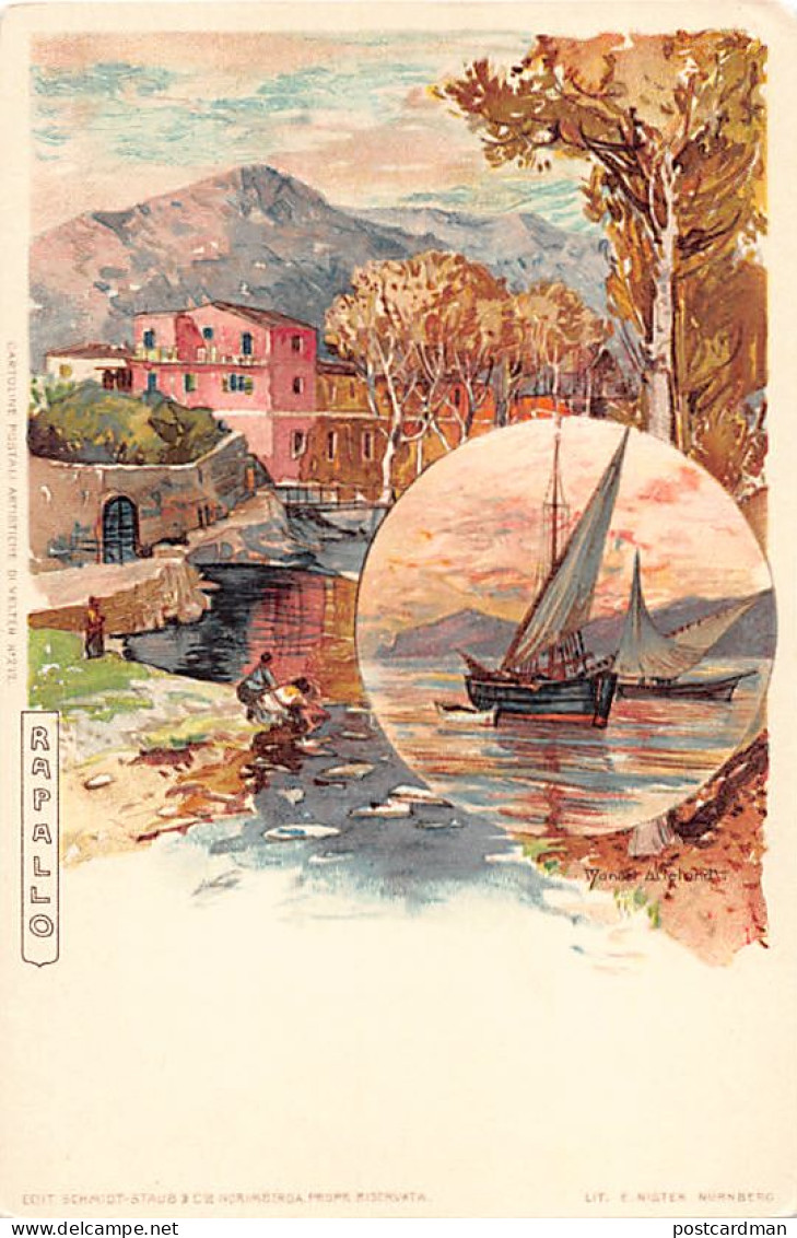 RAPALLO (GE) Cartoline Postali Artistiche - Ed. J. Velten 212 - Autres & Non Classés