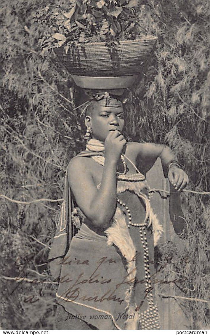 South Africa - NATAL - Native Woman - Publ. Unknown  - South Africa