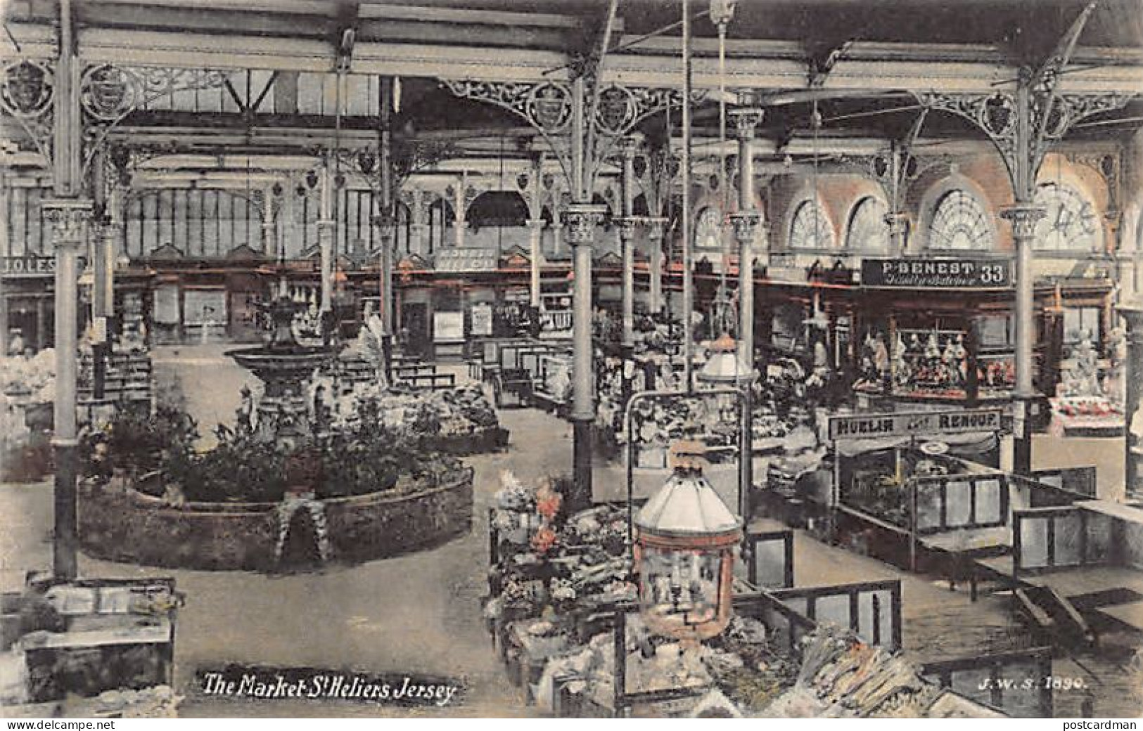 Jersey - ST. HELIER - The Market - Publ. J. Welch & Sons J.W.S. 1890 - Andere & Zonder Classificatie