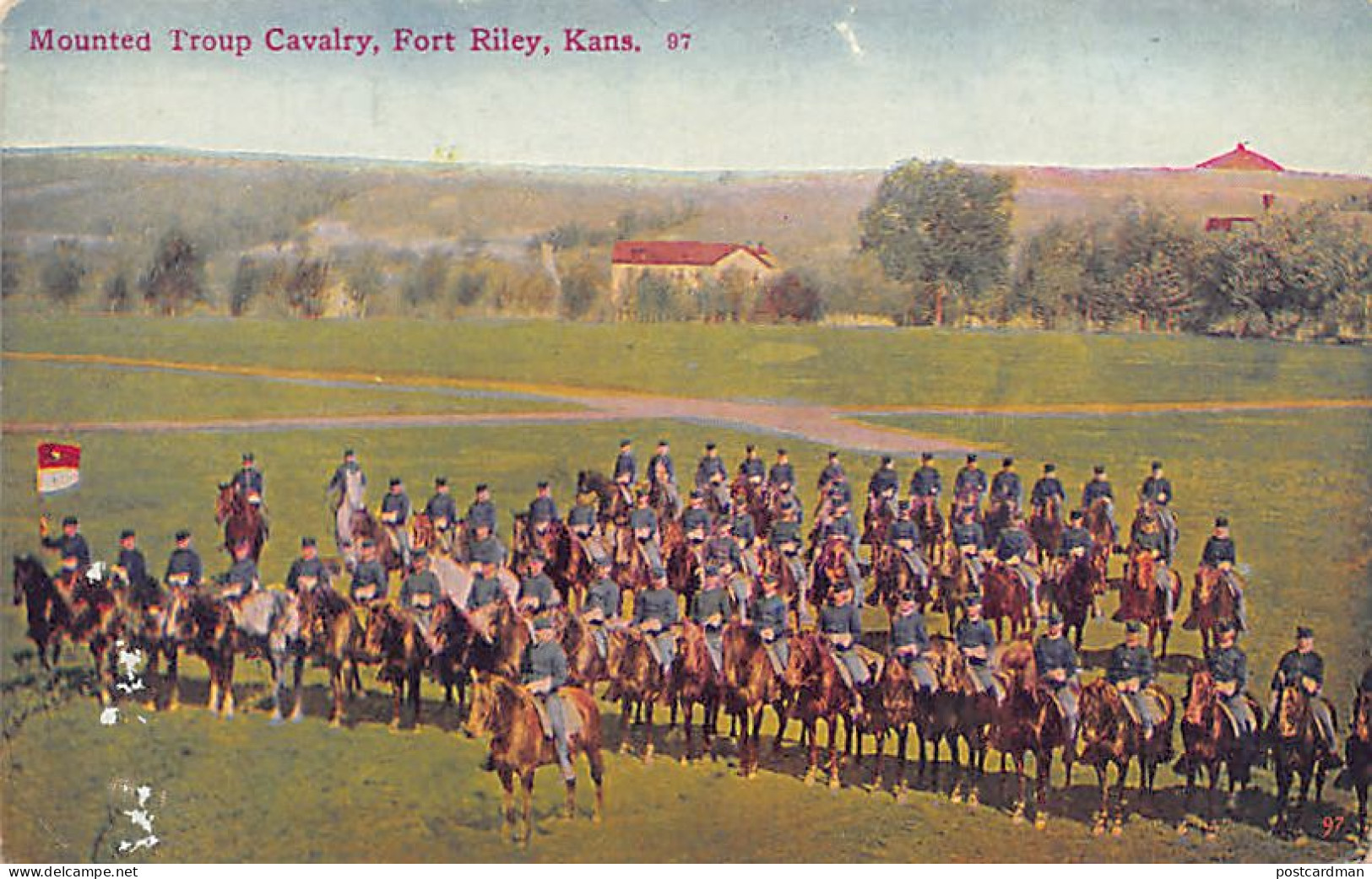 FORT RILEY (KS) Mounted Troup Cavalry - Andere & Zonder Classificatie
