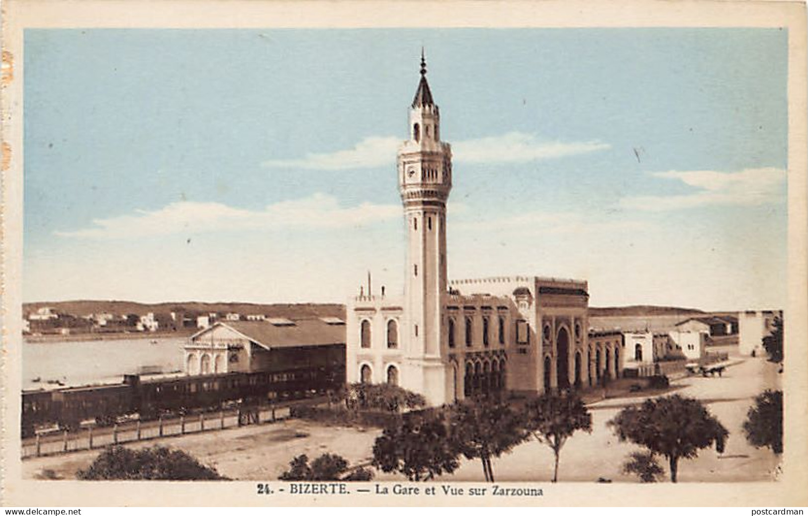 BIZERTE - La Gare Et Vue Sur Zarzouna - Ed. EPA 24 - Tunisie