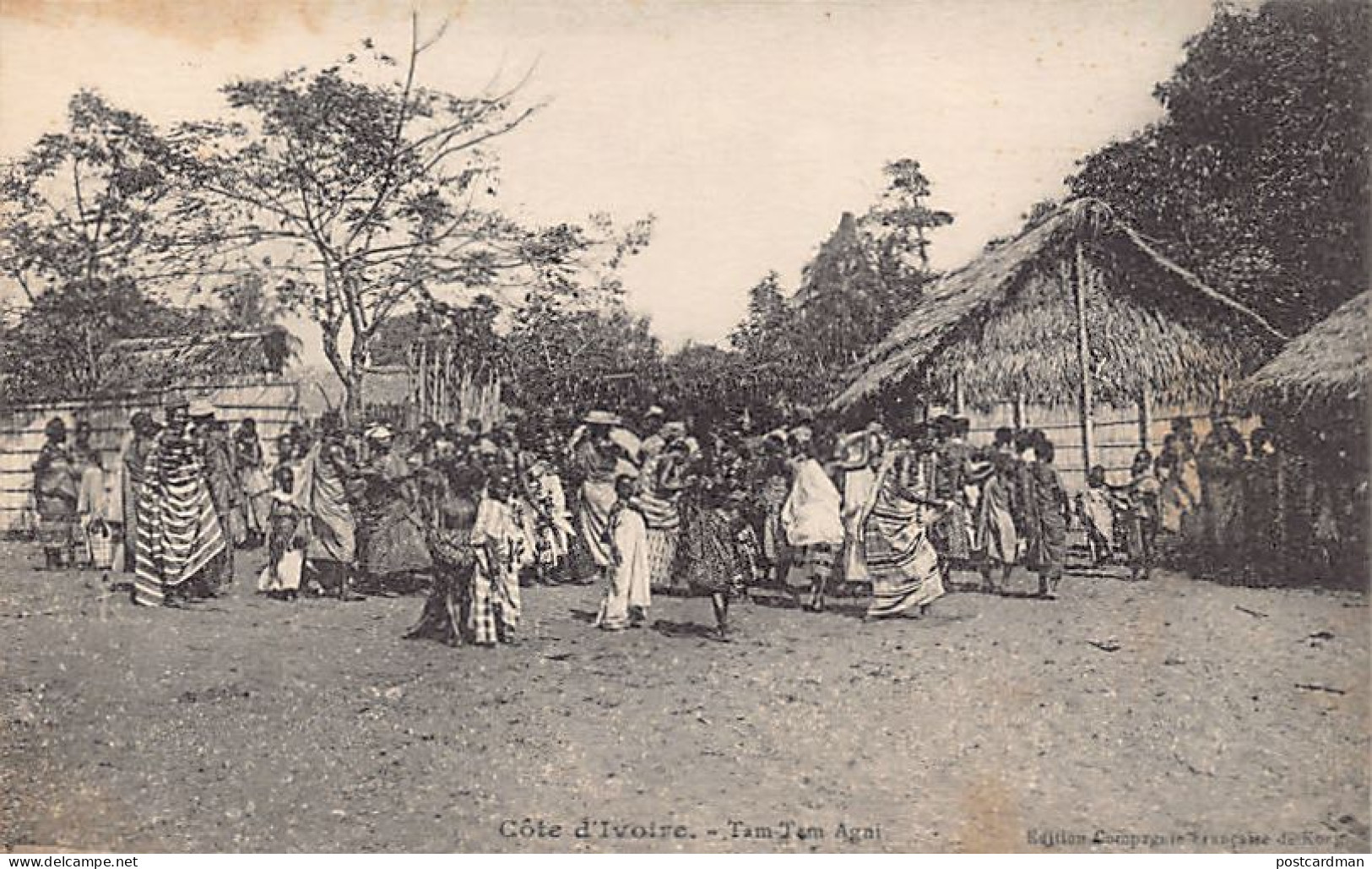 Côte D'Ivoire - Tam-tam Agni - Ed. Cie Française De Kong  - Elfenbeinküste