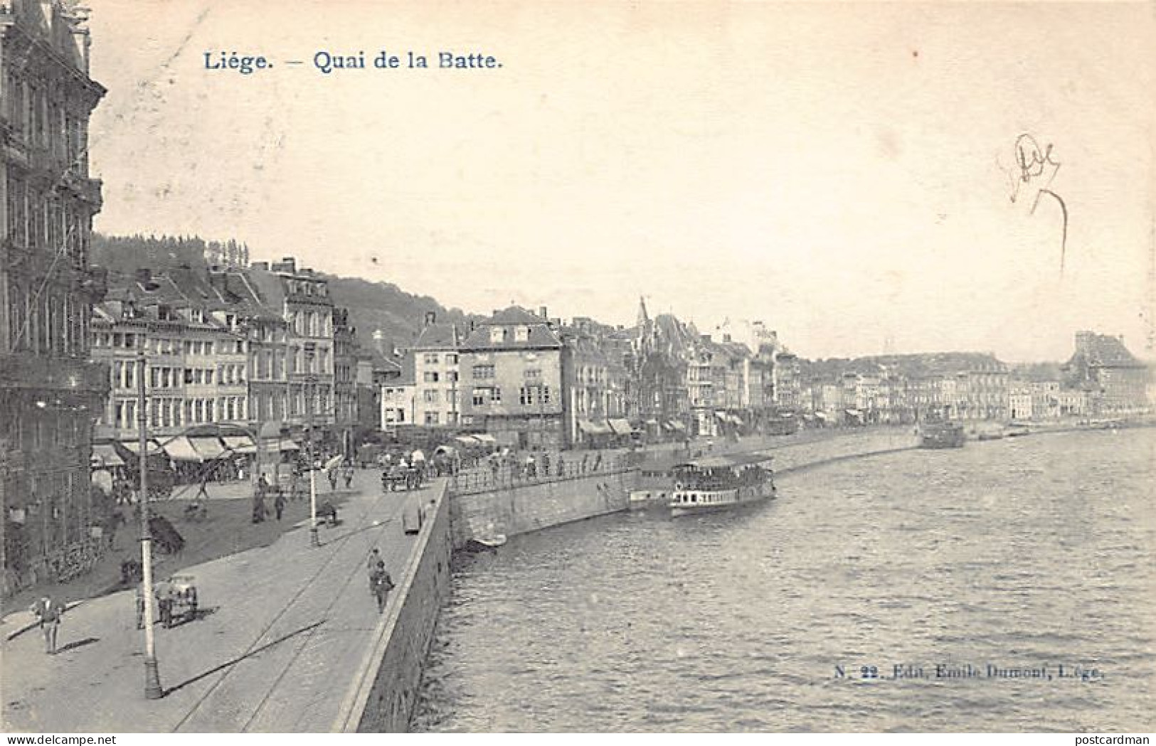 LIÈGE - Quai De La Batte - Ed. E. Dumont 22 - Liege